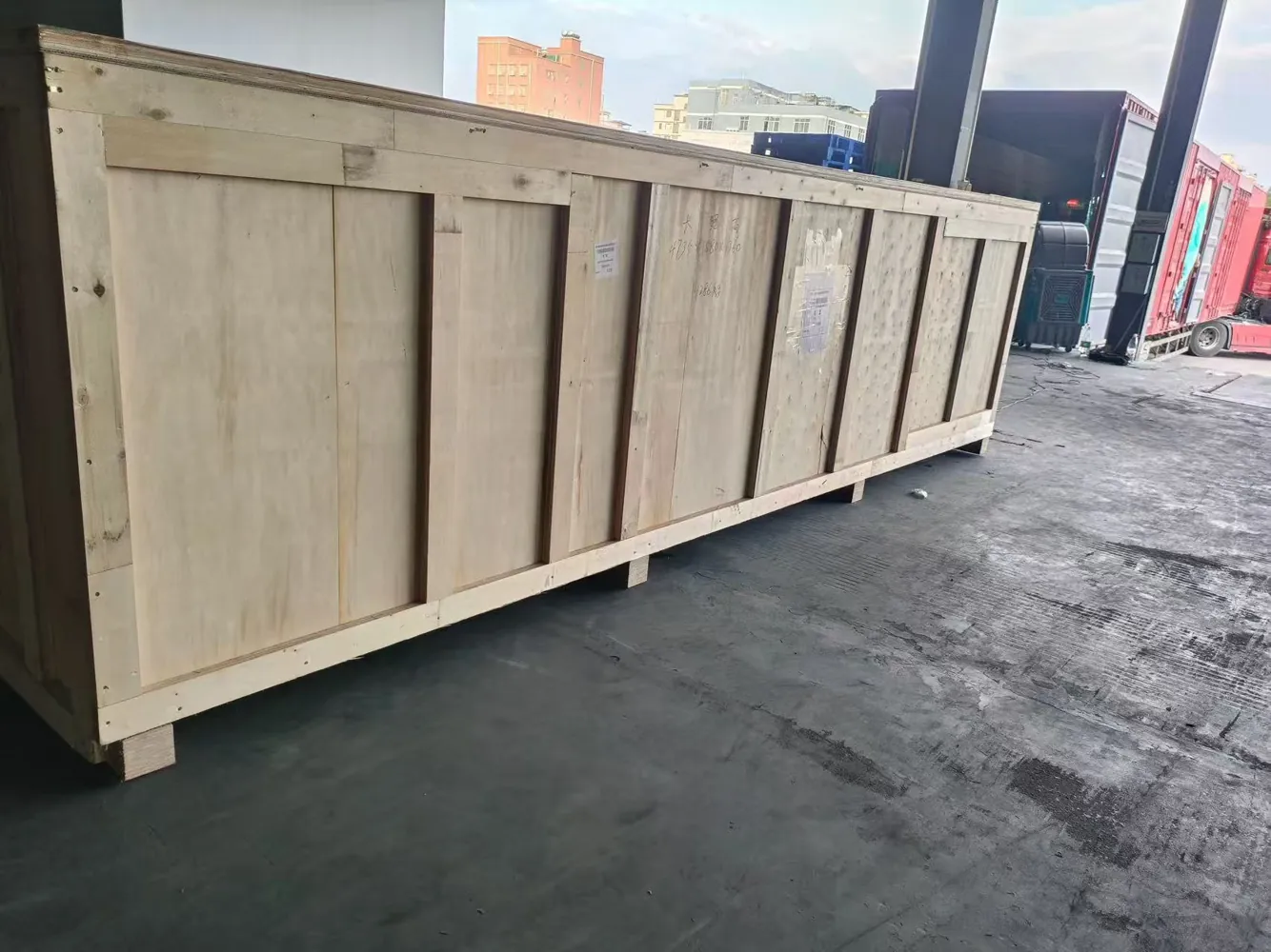 Custom wooden export crate